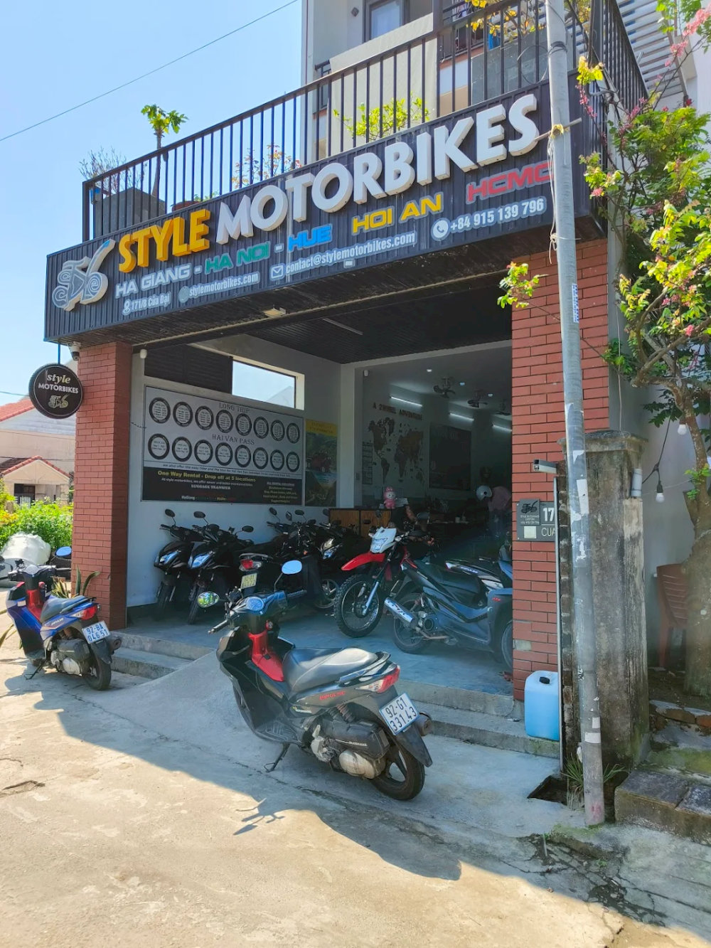 Style Motorbikes có mạng lưới các điểm thuê xe tại nhiều tỉnh thành